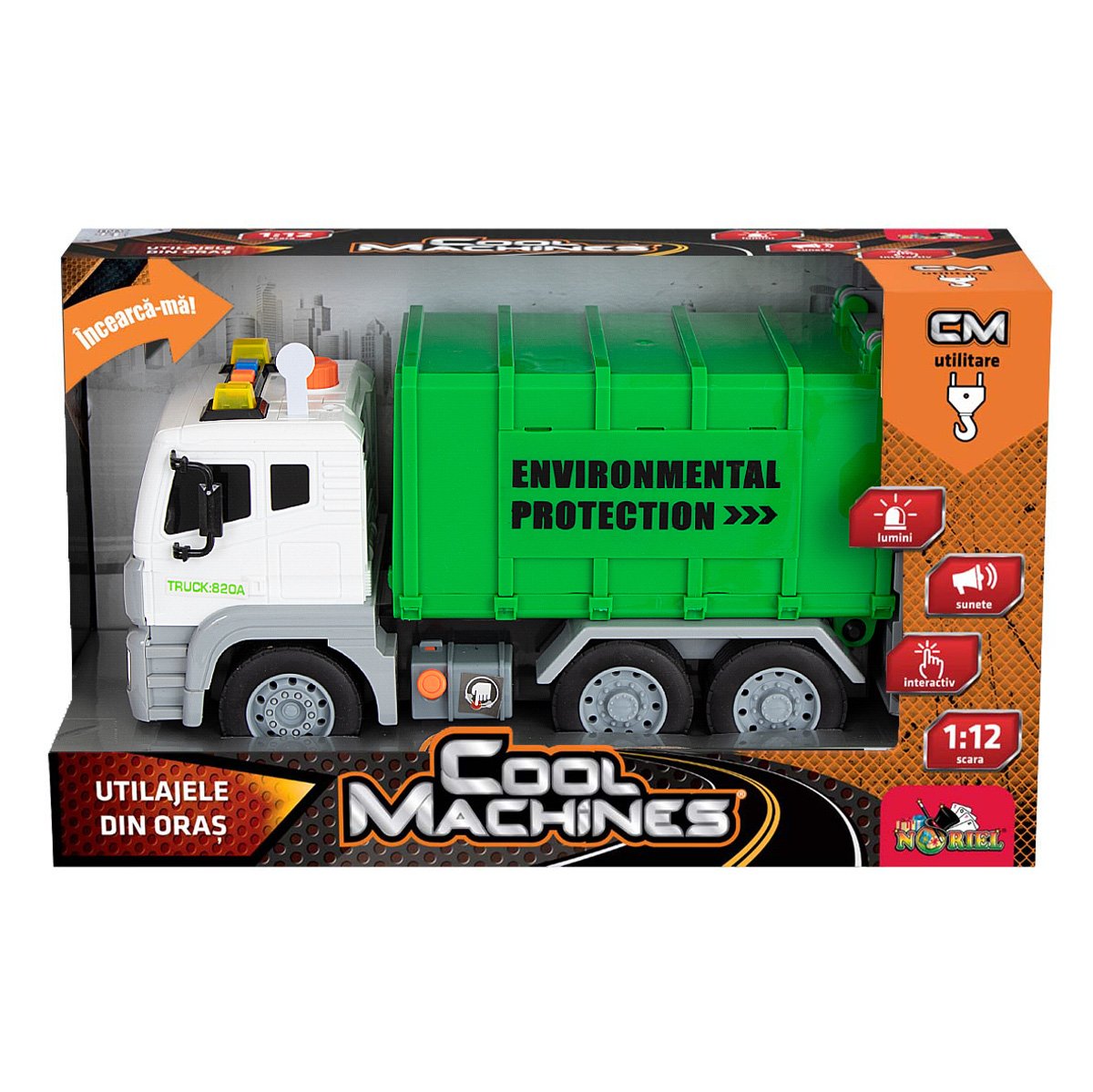 Masina de reciclare, Cool Machines, cu lumini si sunete