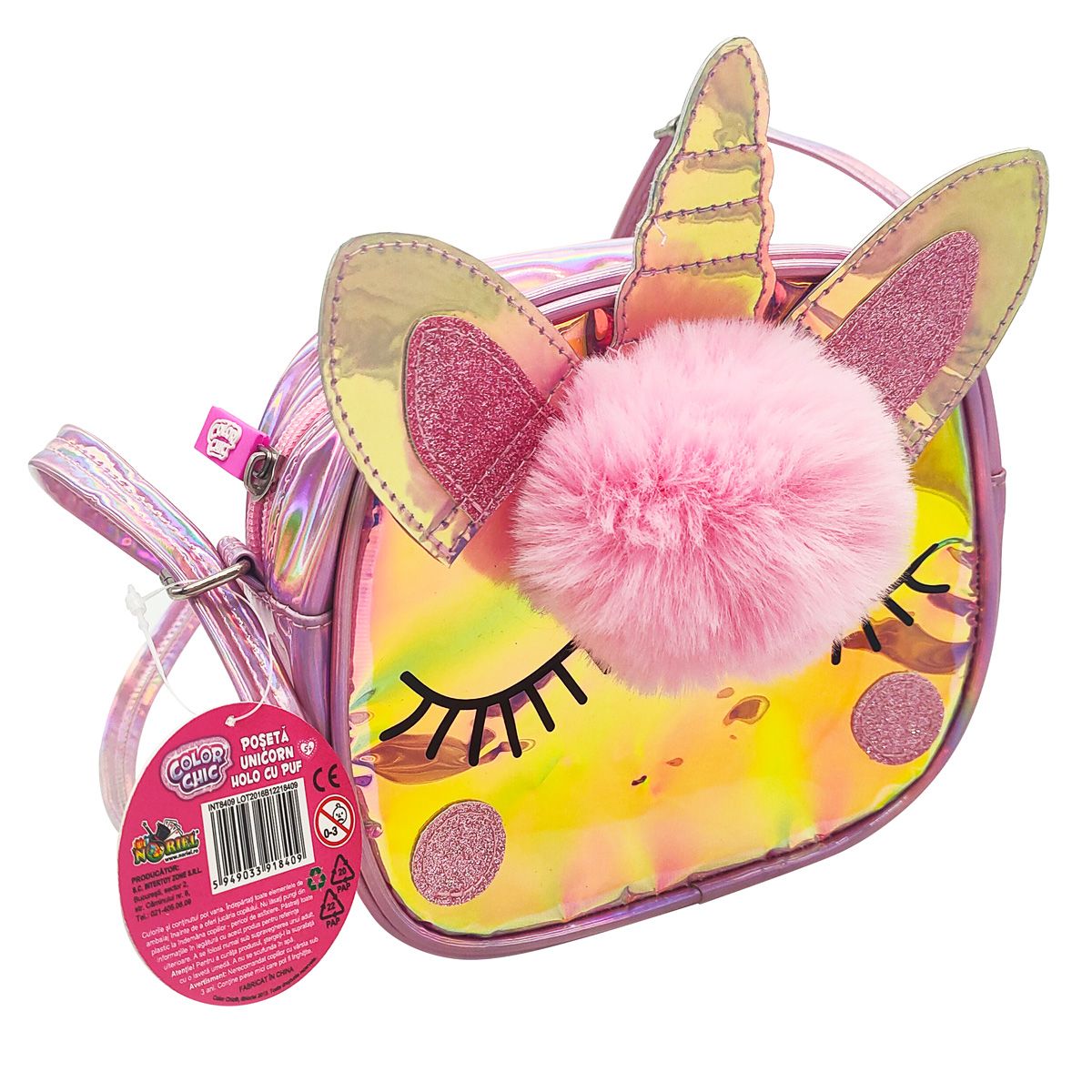 Poseta unicorn, Color Chich, Holo cu puf