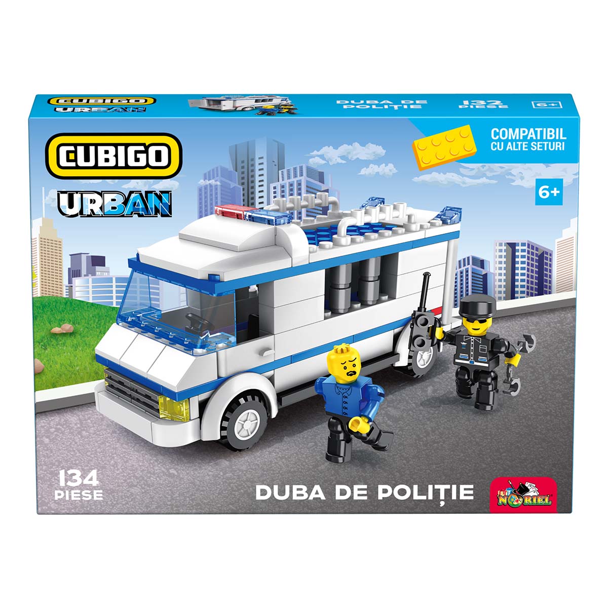 Set de constructie, Cubigo Urban, Duba de politie, 134 piese