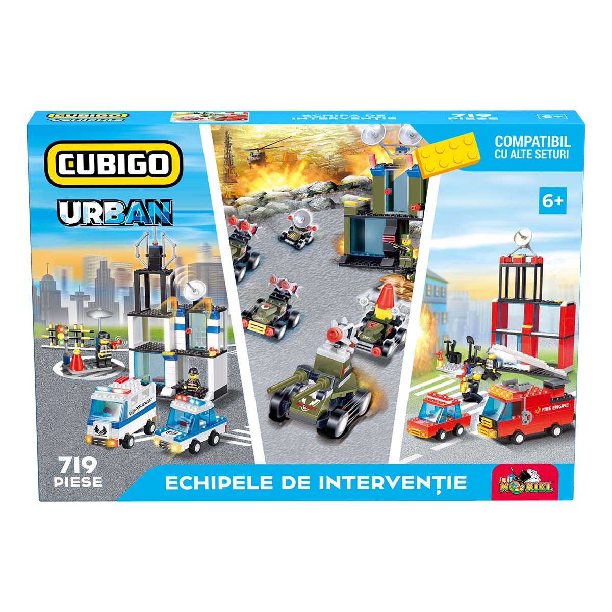 Set de constructie, Cubigo Urban, Echipa de interventie, 719 piese