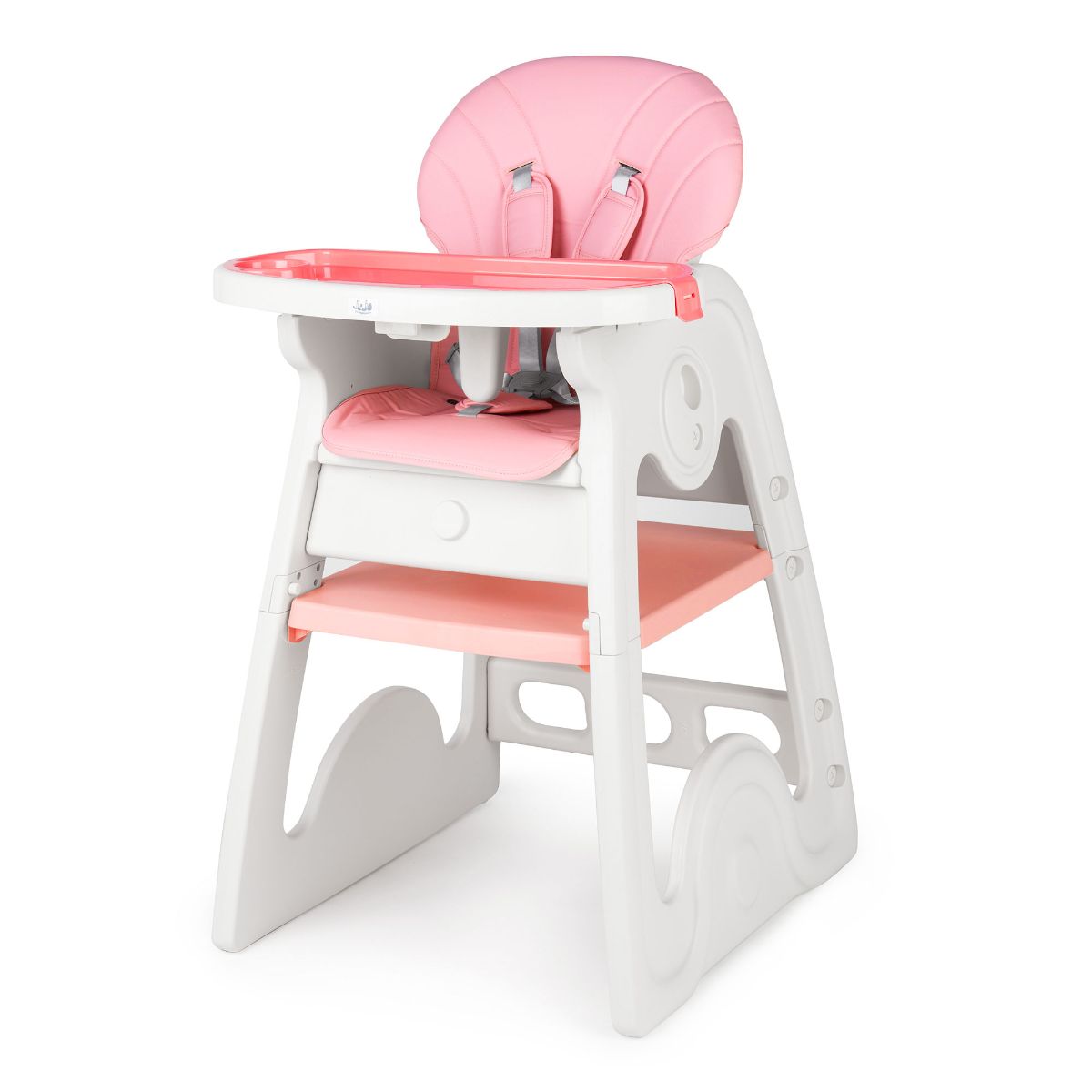 Scaun de masa 2 in 1, Juju, Eat & Play V2, roz