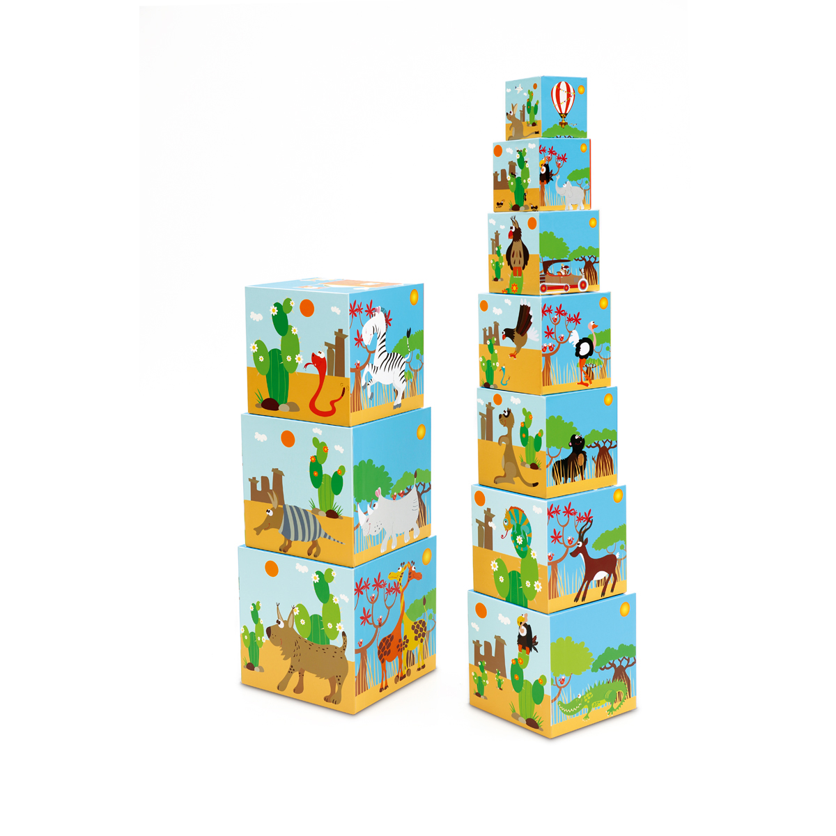 Jucarie de constructie Scratch, Turn, Animale