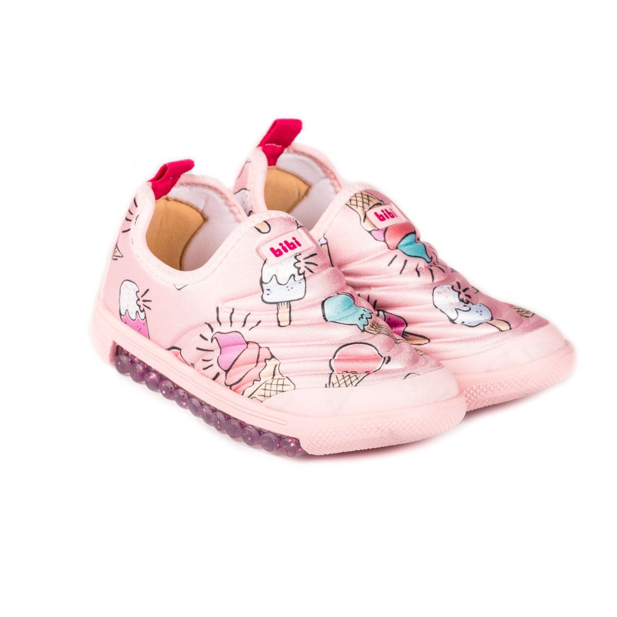 Pantofi sport Bibi Shoes Roller Ice Cream, Roz