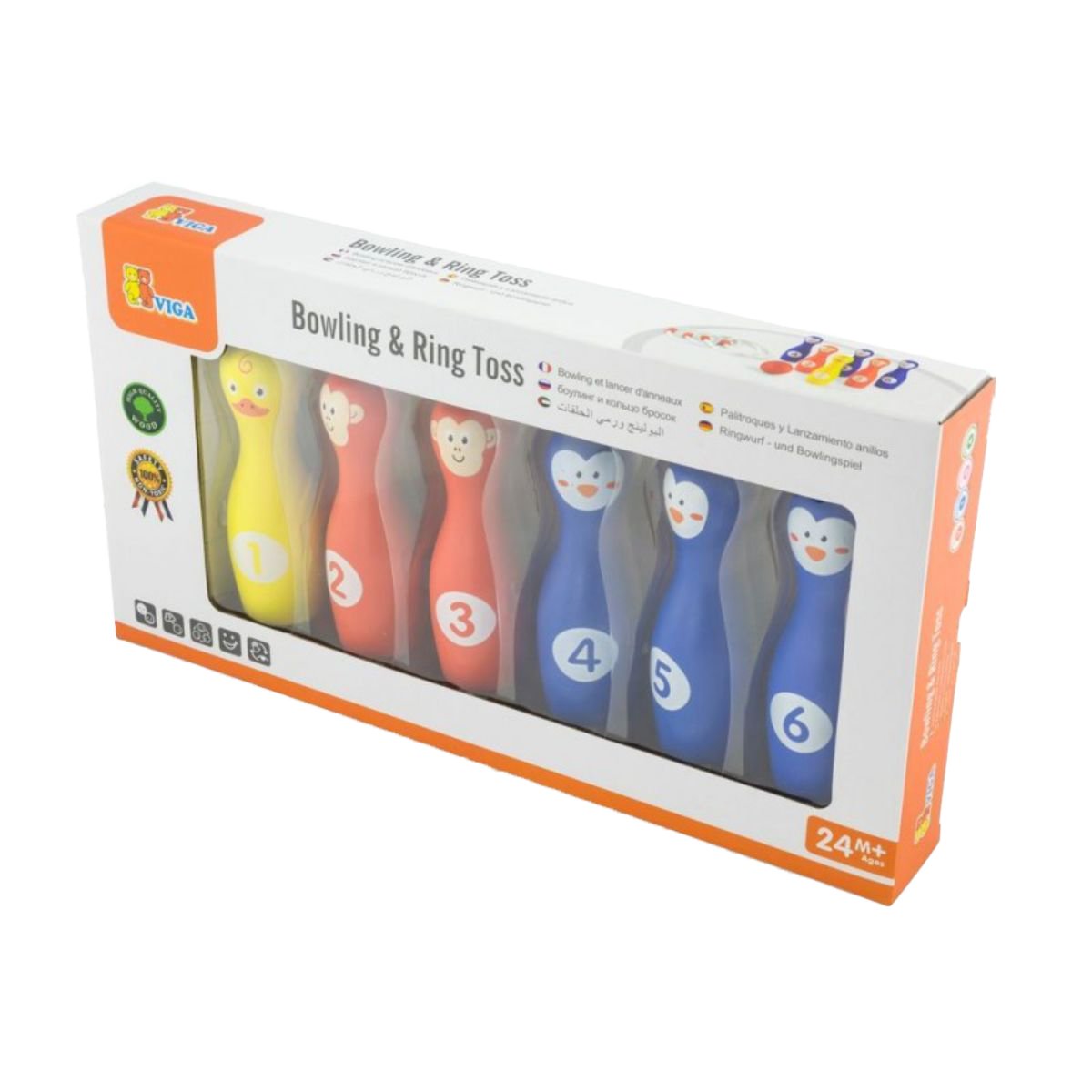 Set de bowling si prinde popicele, Viga