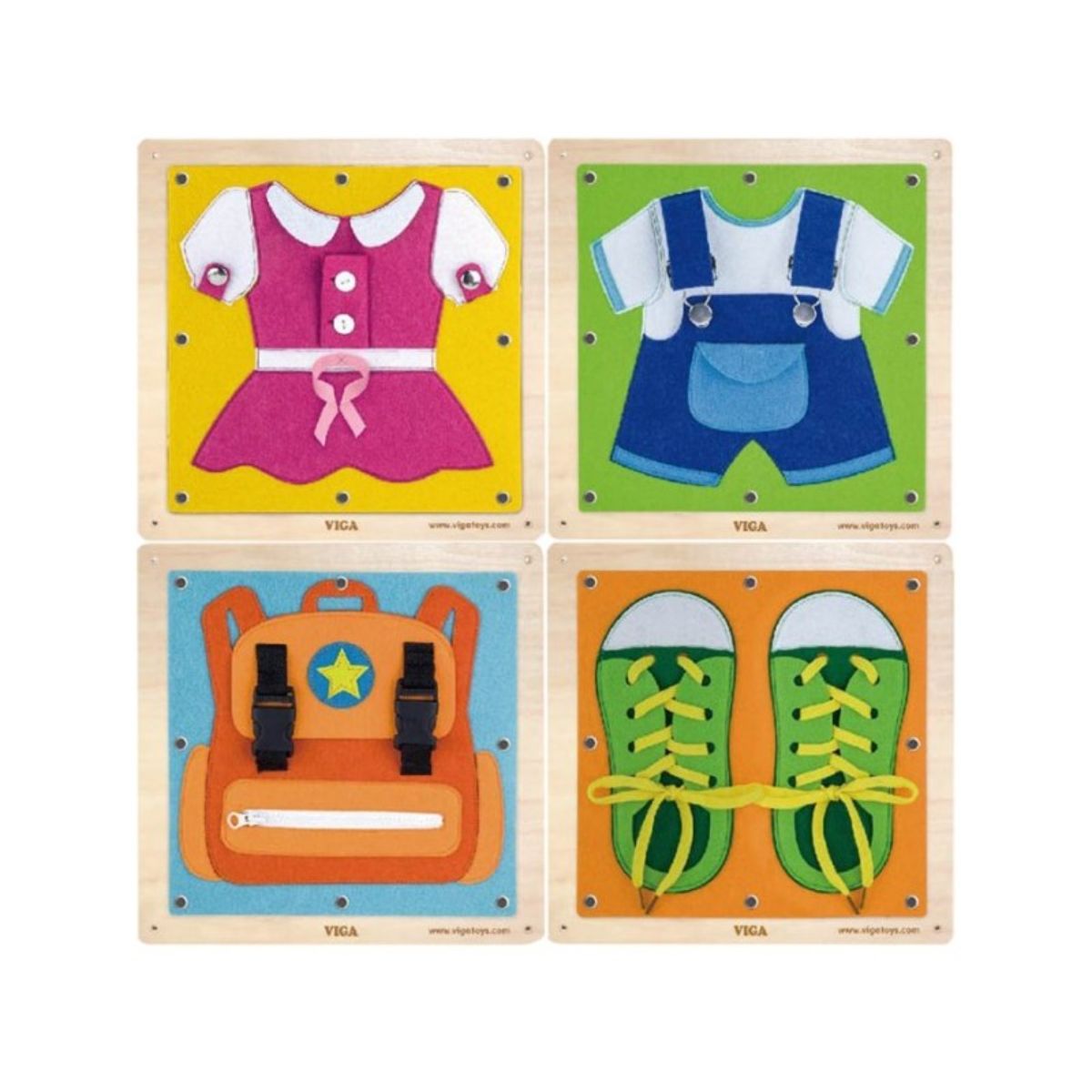 Set jucarii de perete, Viga, Incheie imbracamintea