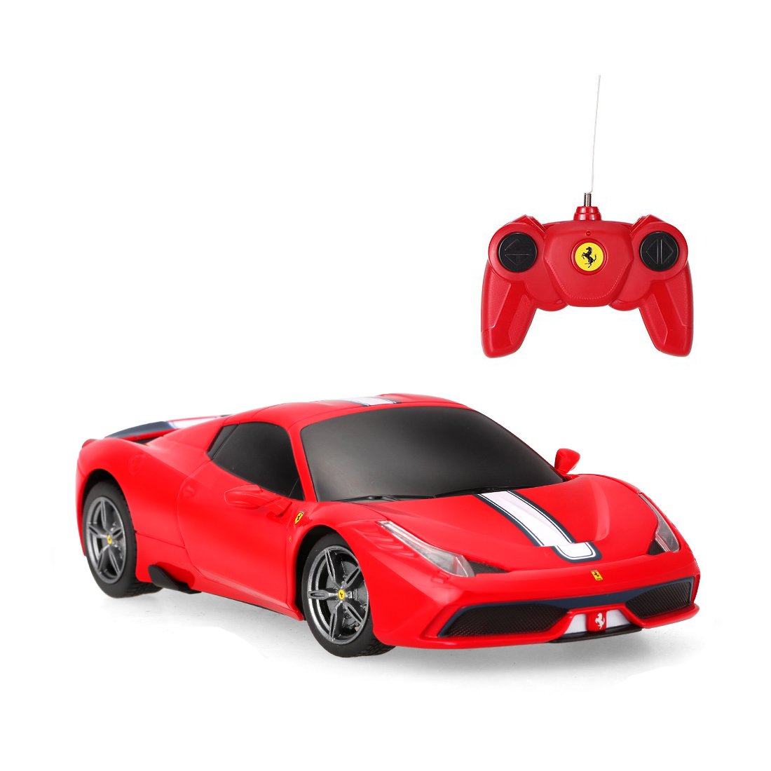 Masinuta cu telecomanda Rastar Ferrari 458, 1:24, Rosu