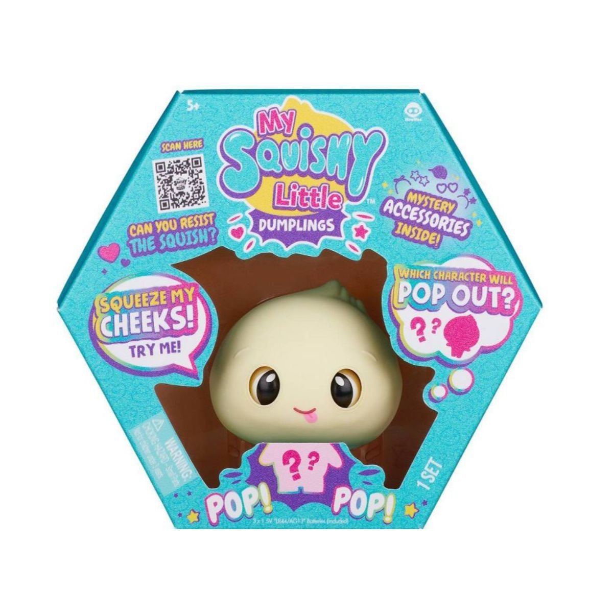 Jucarie interactiva, My Squishy Little Dumplings, Dot, albastru