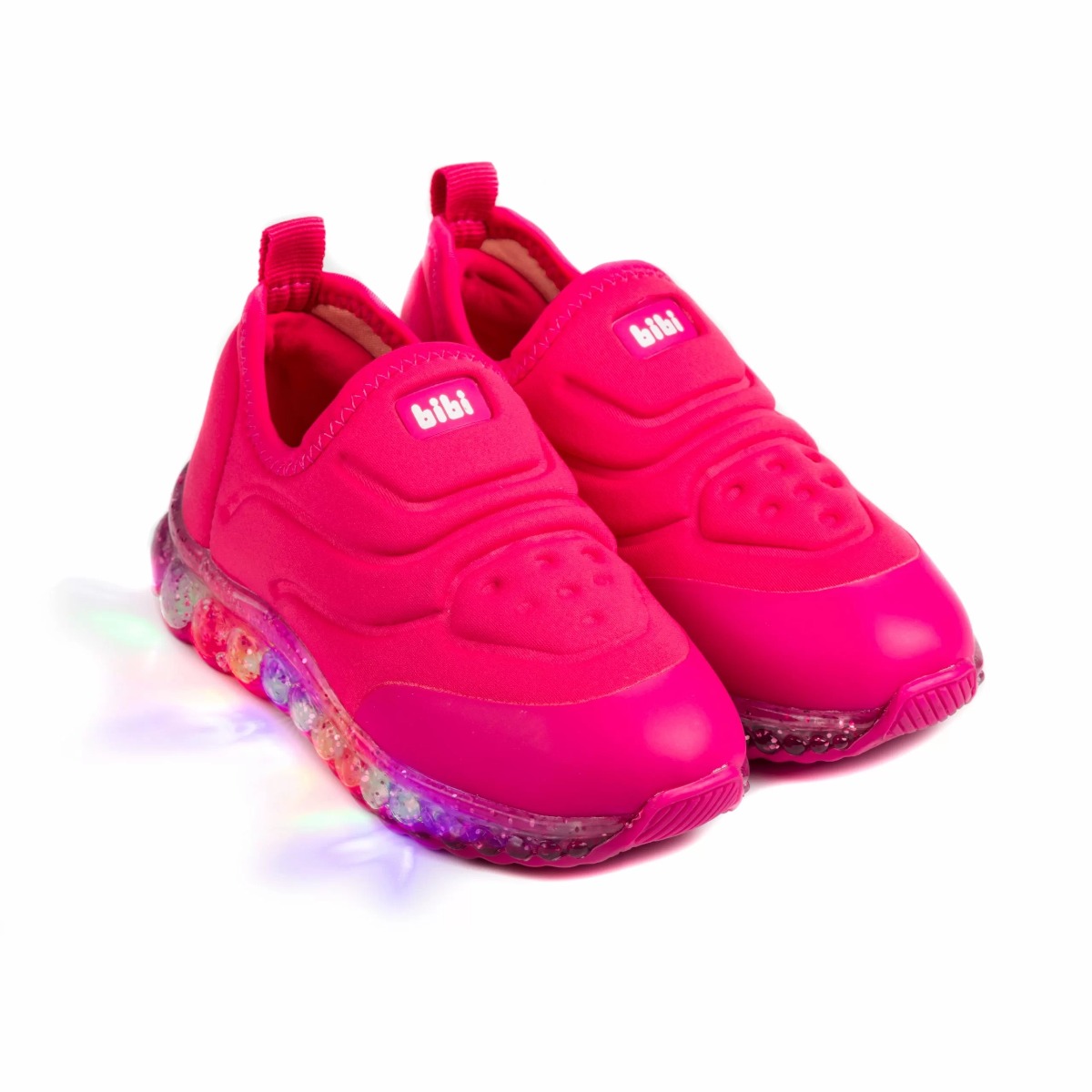 Pantofi Sport, Bibi Roller, cu led, Celebration Rosa
