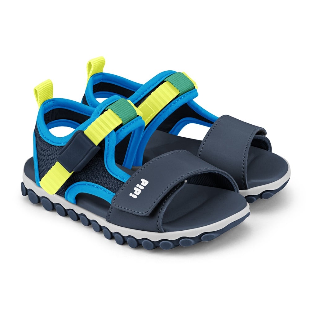 Sandale baieti, Bibi, Summer Roller Sport Naval/Galben