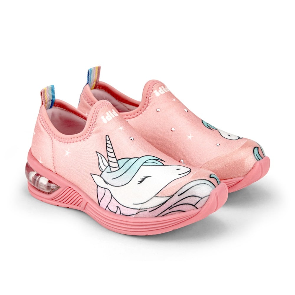 Pantofi fete, Bibi, cu led, Space Wave 2.0 New Unicorn