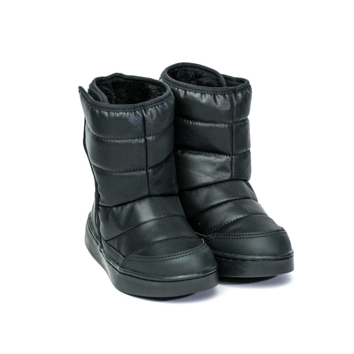 Ghete cu velcro, Imblanite, Bibi Shoes, Urban Boots, New Black