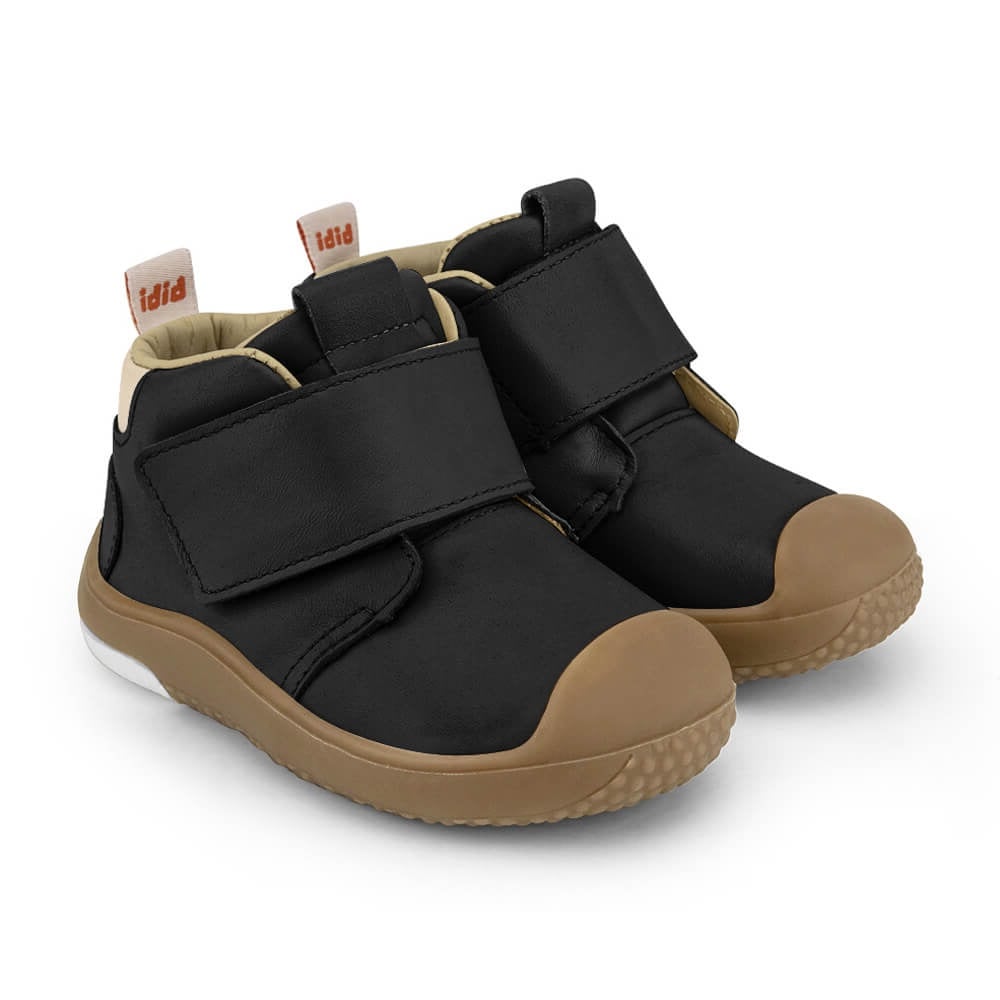 Ghete cu velcro, Bibi Shoes, Prewalker Black