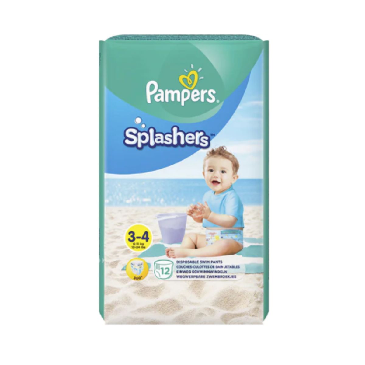Scutece Pampers, 3-4 Splash, Pentru Apa, 6-11kg, 12 buc