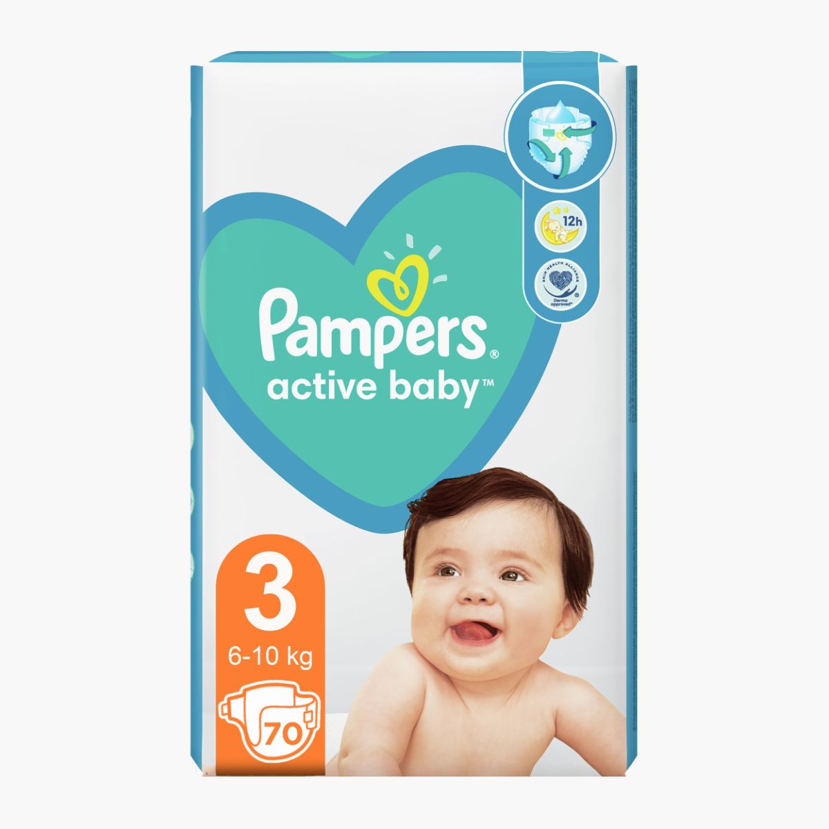 Scutece Active Baby 3 Midi, Pampers, 70 buc