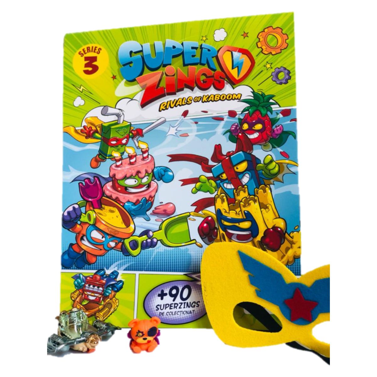 Pachet SuperZings, jucarie si poster, S3