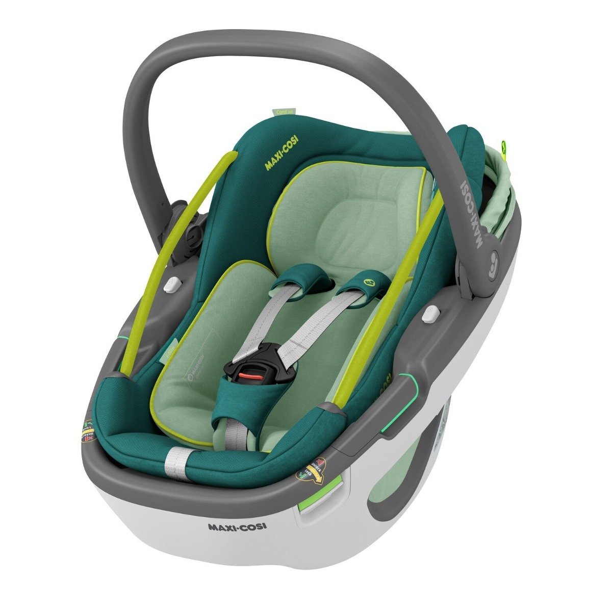 Cos auto Maxi-Cosi i-Size Coral 360 Neo Green, 40-75 cm, Verde