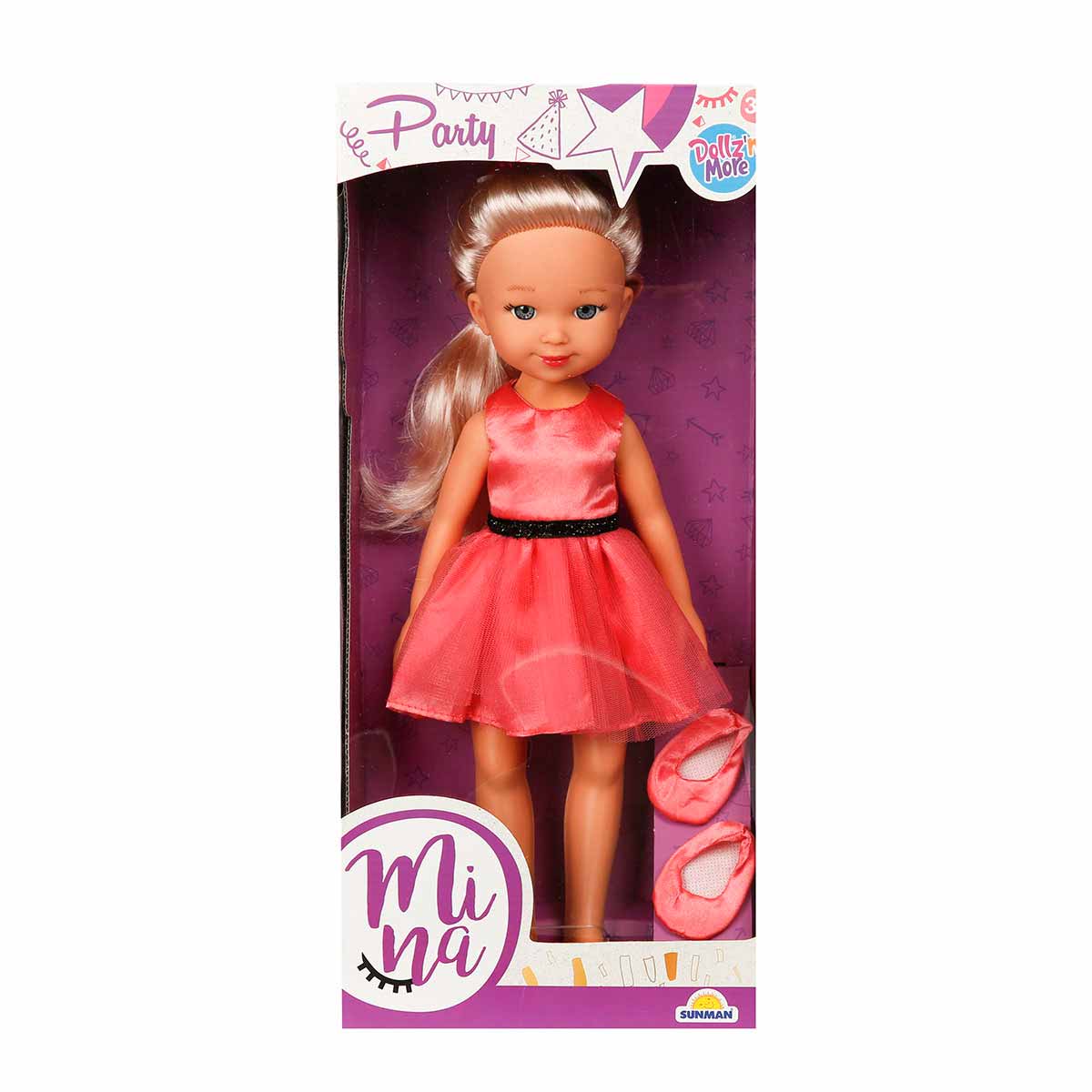 Papusa Mina la petrecere, Dollz And More, 35 cm