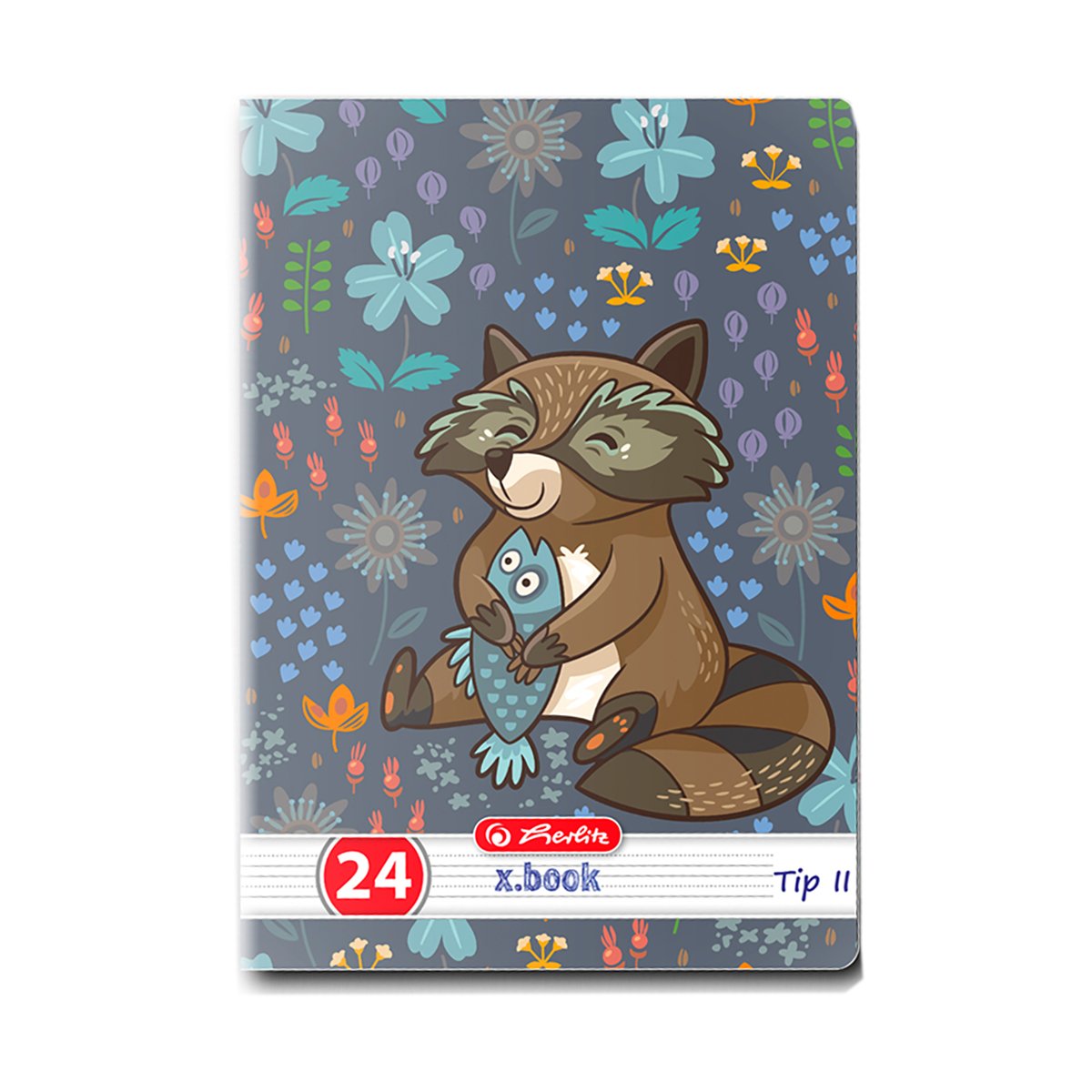 Caiet Tip 2 Herlitz, A5, 24 file, Cute Animals Premium