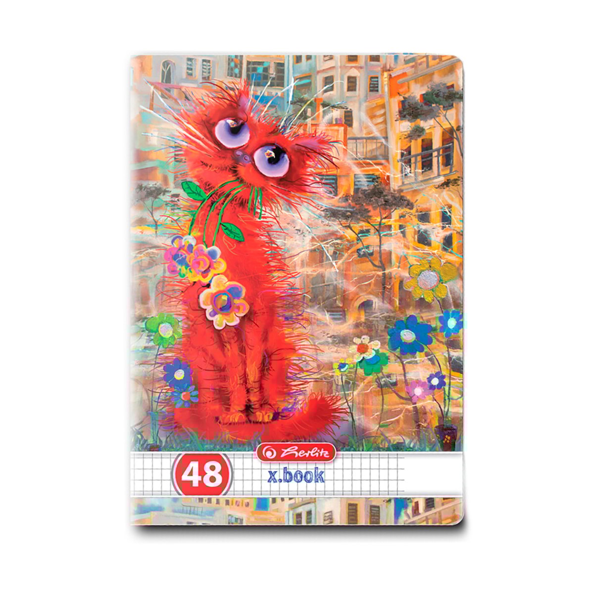 Caiet matematica Herlitz, A5, 48 file, Crazy Cats