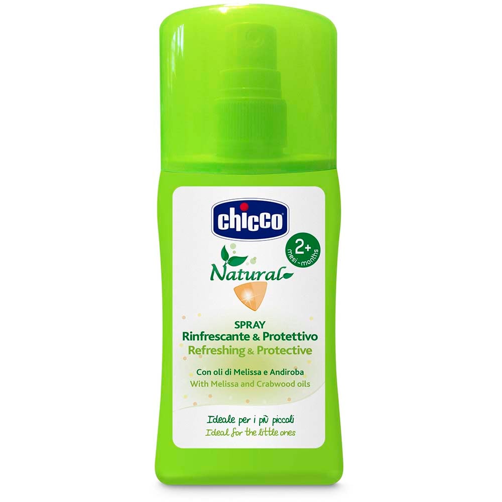 Spray revigorant cu ulei din melissa si andiroba Chicco, 100 ml, 2 luni +