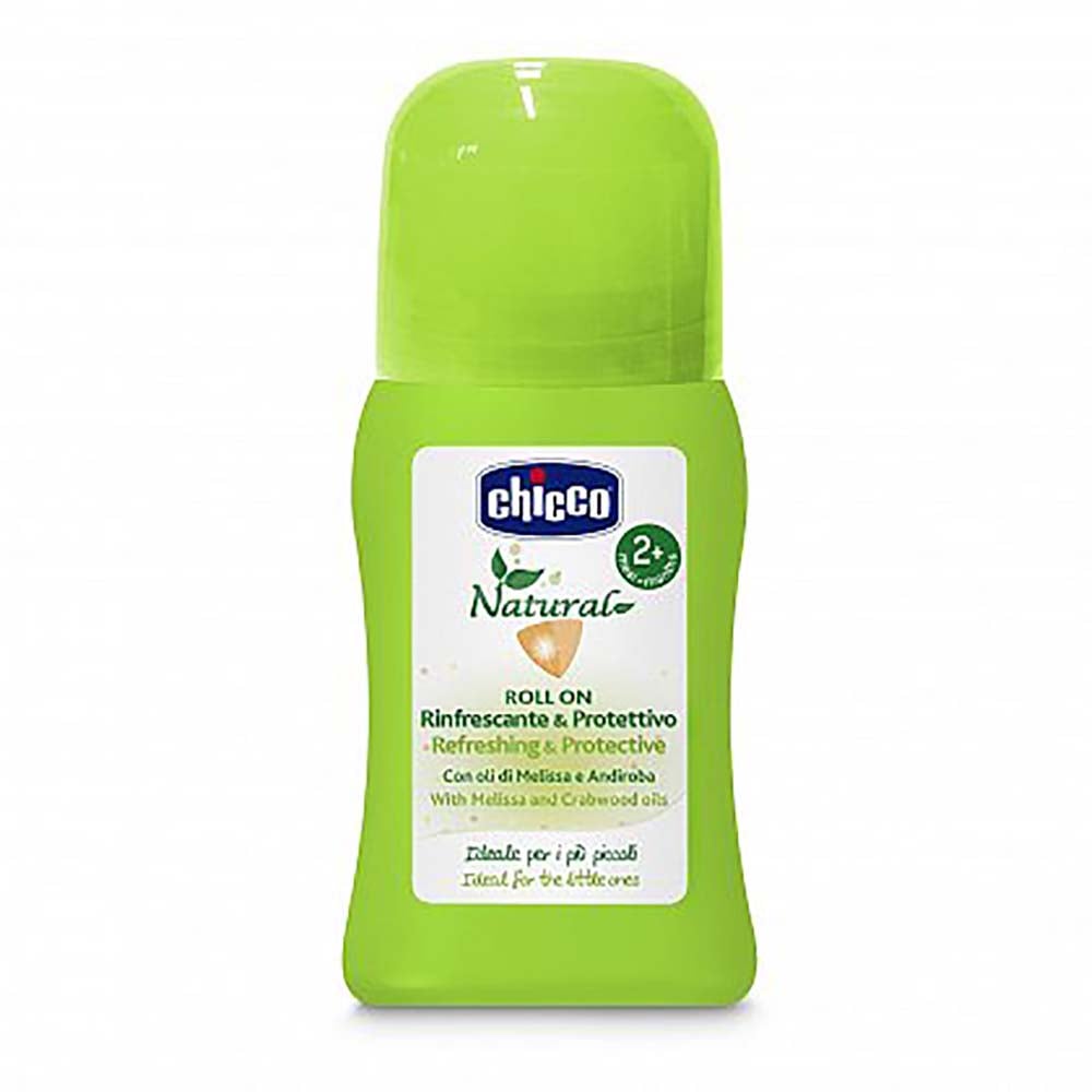 Roll-on revigorant si protector cu ulei de melissa si andiroba Chicco, 60 ml, 2 luni +