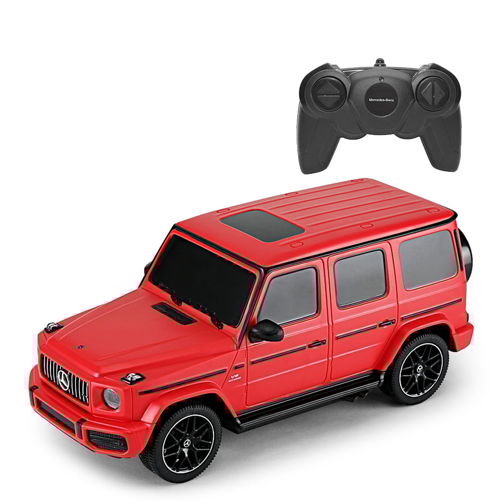 Masinuta cu telecomanda Rastar, Mercedez-Benz G63 AMG, 1:24, Rosu