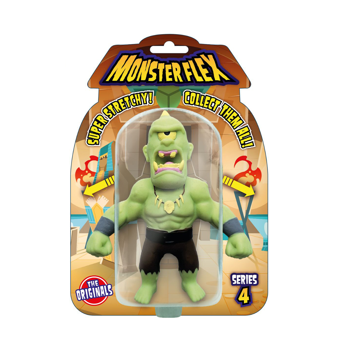 Figurina Monster Flex, Monstrulet care se intinde, S4, Cyclop