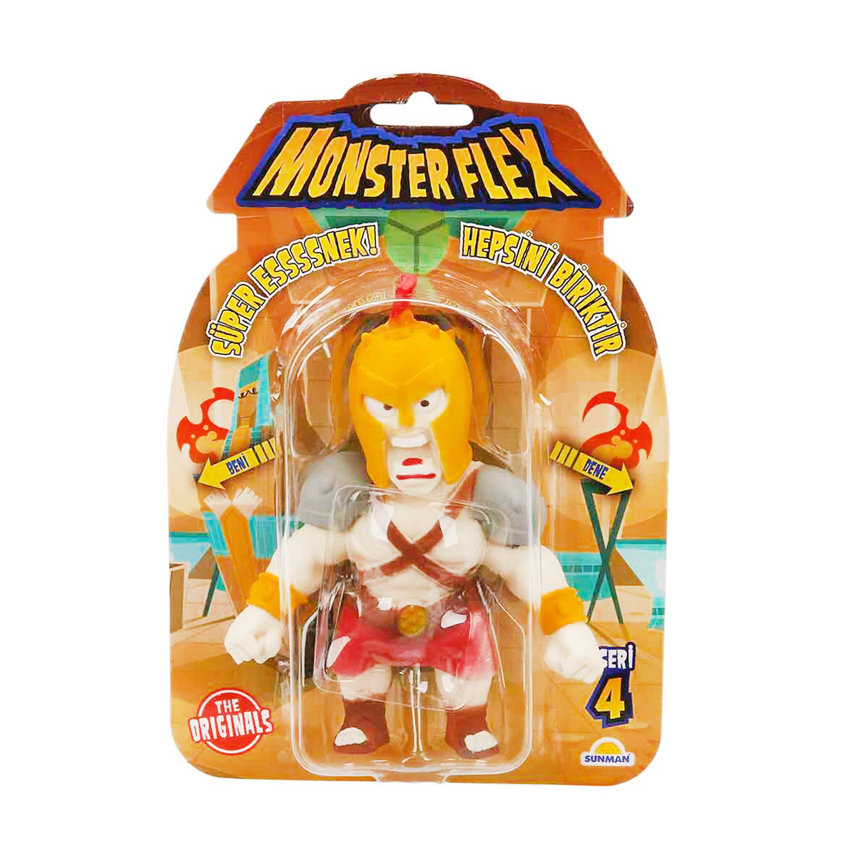 Figurina Monster Flex, Monstrulet care se intinde, S4, Gladiator