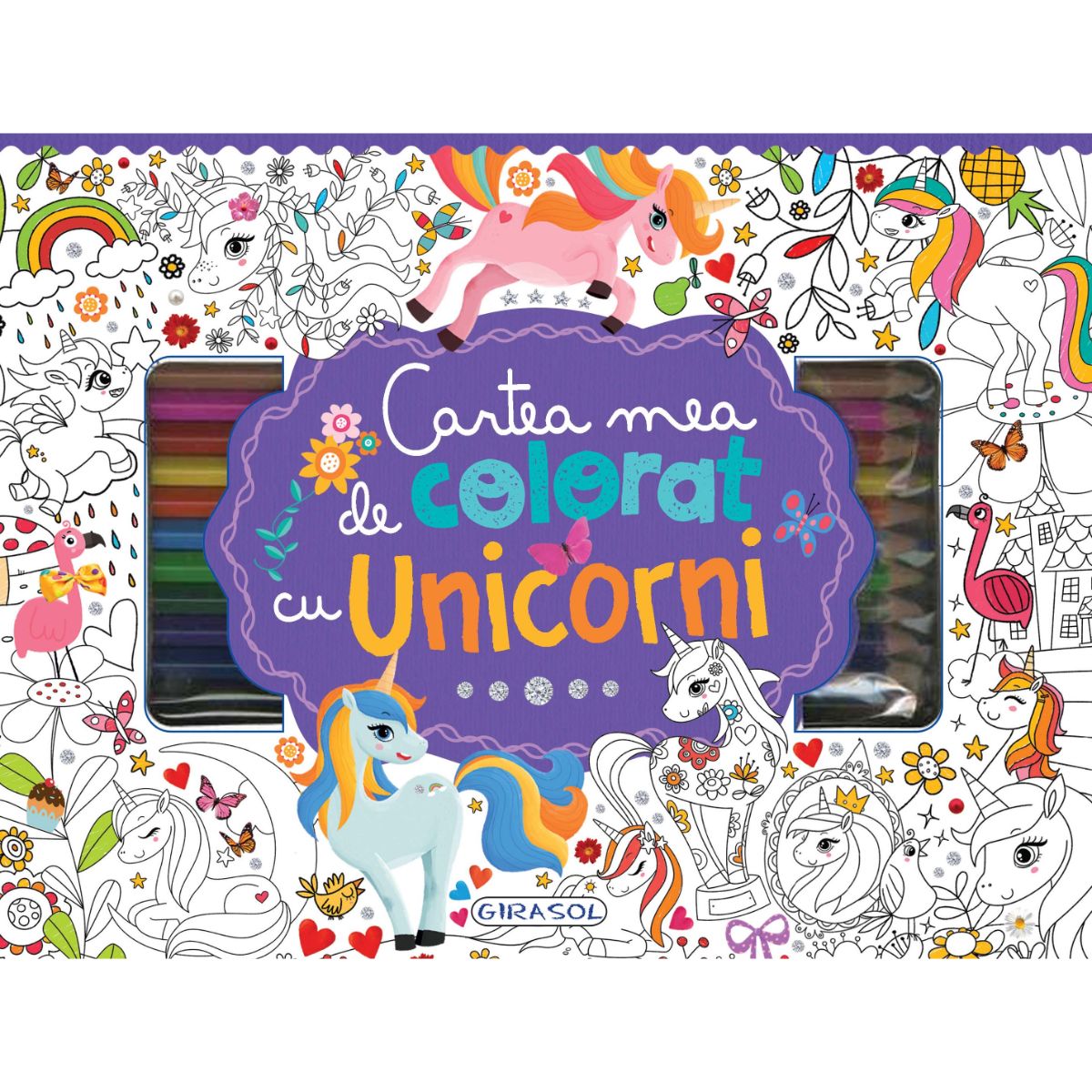 Cartea mea de colorat cu unicorni