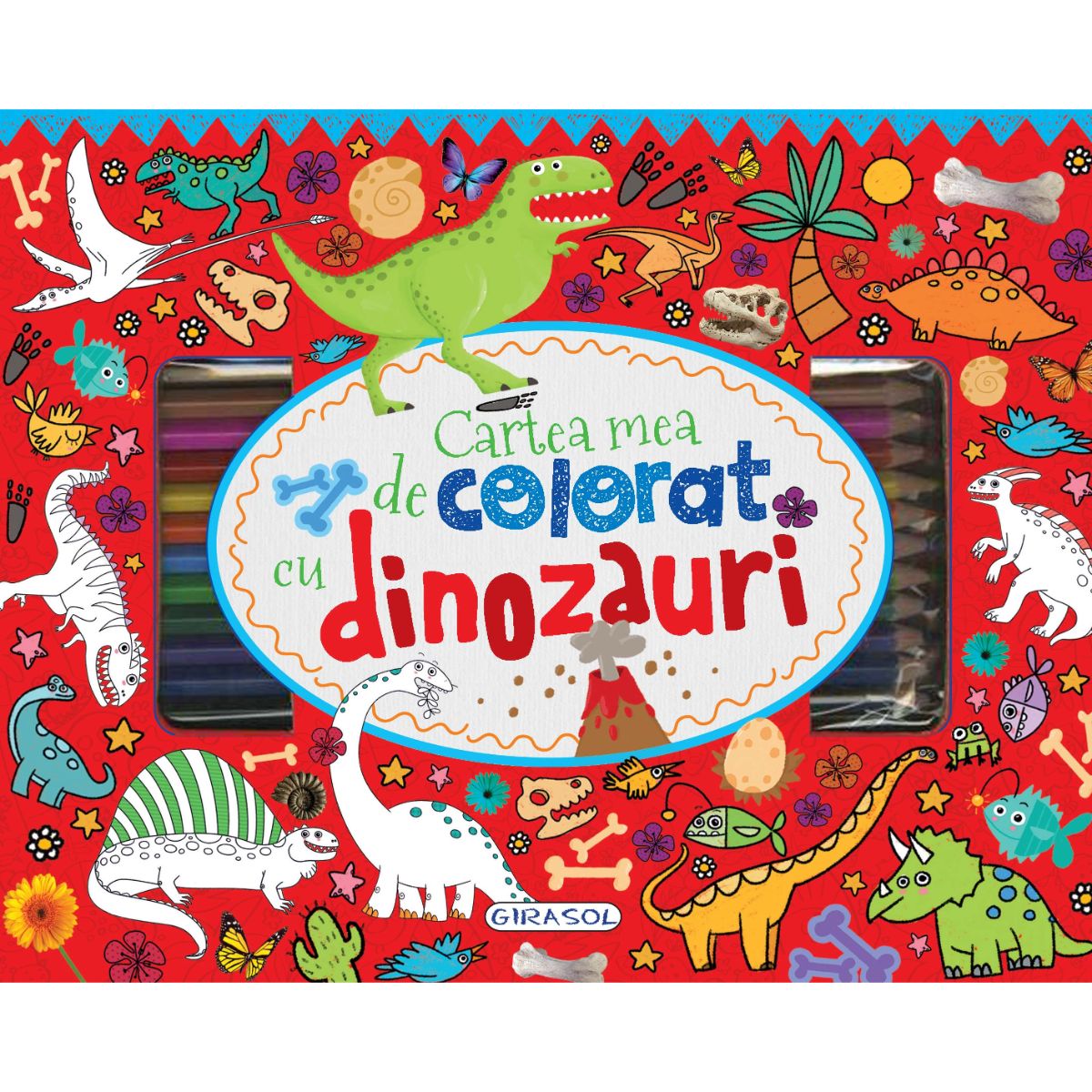 Cartea mea de colorat cu dinozauri
