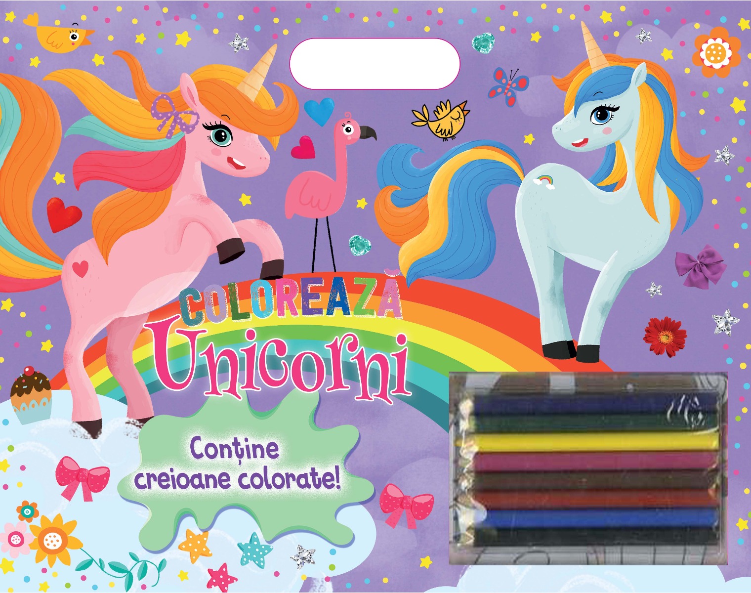 Coloreaza - Unicorni (contine creioane)