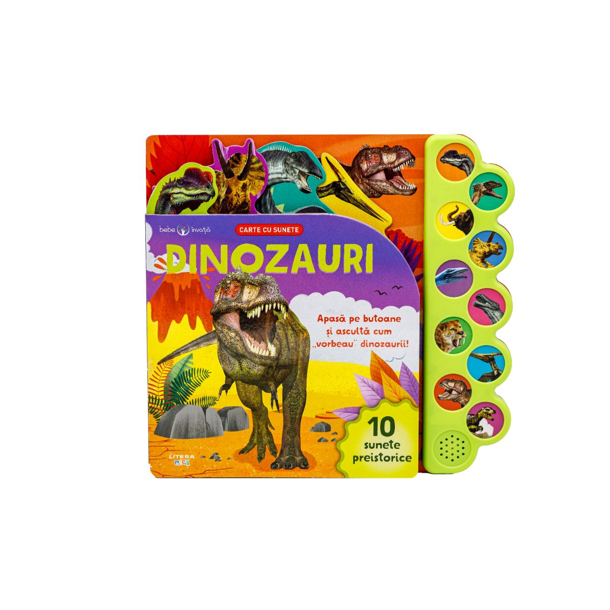 Bebe invata, Dinozauri, carte cu sunete