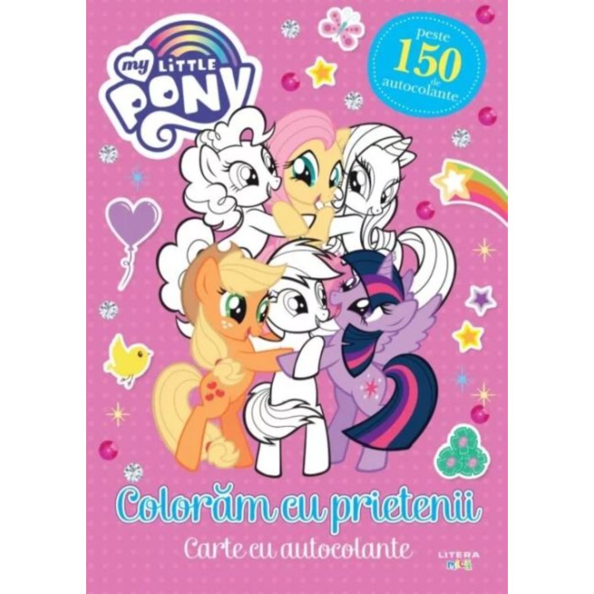 My Little Pony. Coloram cu prietenii, carte cu autocolante