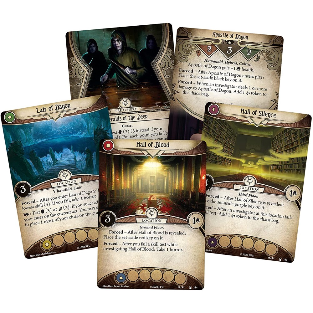 Arkham Horror LCG The Lair of Dagon Mythos Pack - imagine 3