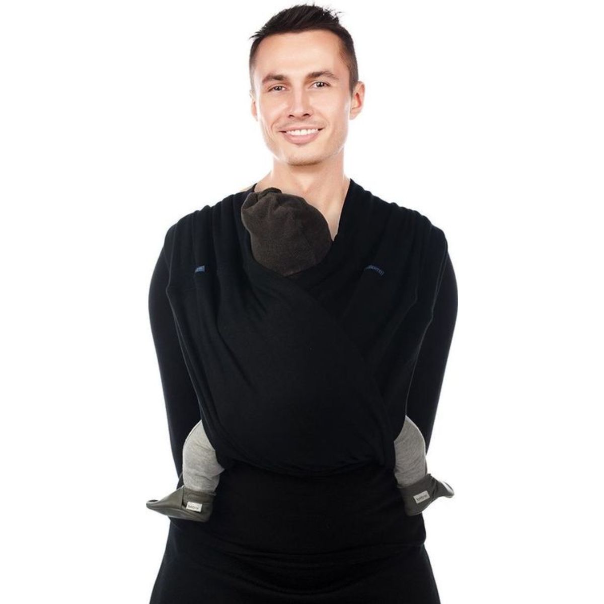 Sistem de purtare Babylonia Wrap Elastic Tri-Cotti, 3.5Kg-15Kg, M, Black