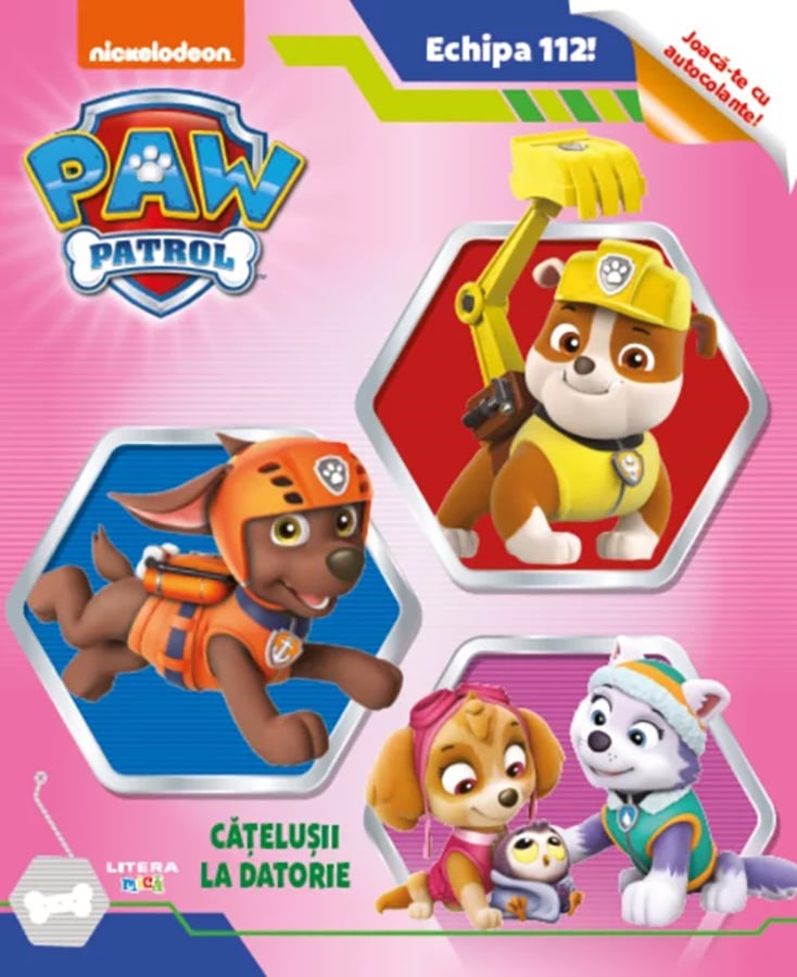 Catelusii la datorie. Paw Patrol Joaca-te cu autocolante!