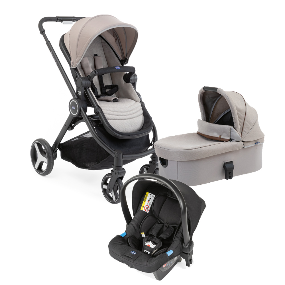 Carucior copii trio Chicco Best Friend Plus Light, DesertTaupe (Crem), 0luni+