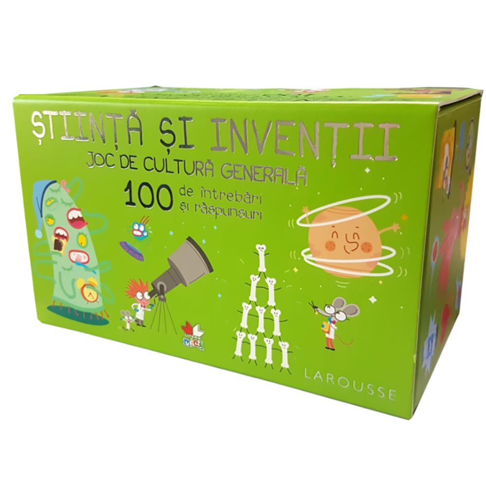 Carte Editura Litera, Stiinta si inventii. Joc de cultura generala. 100 de intrebari si raspunsuri