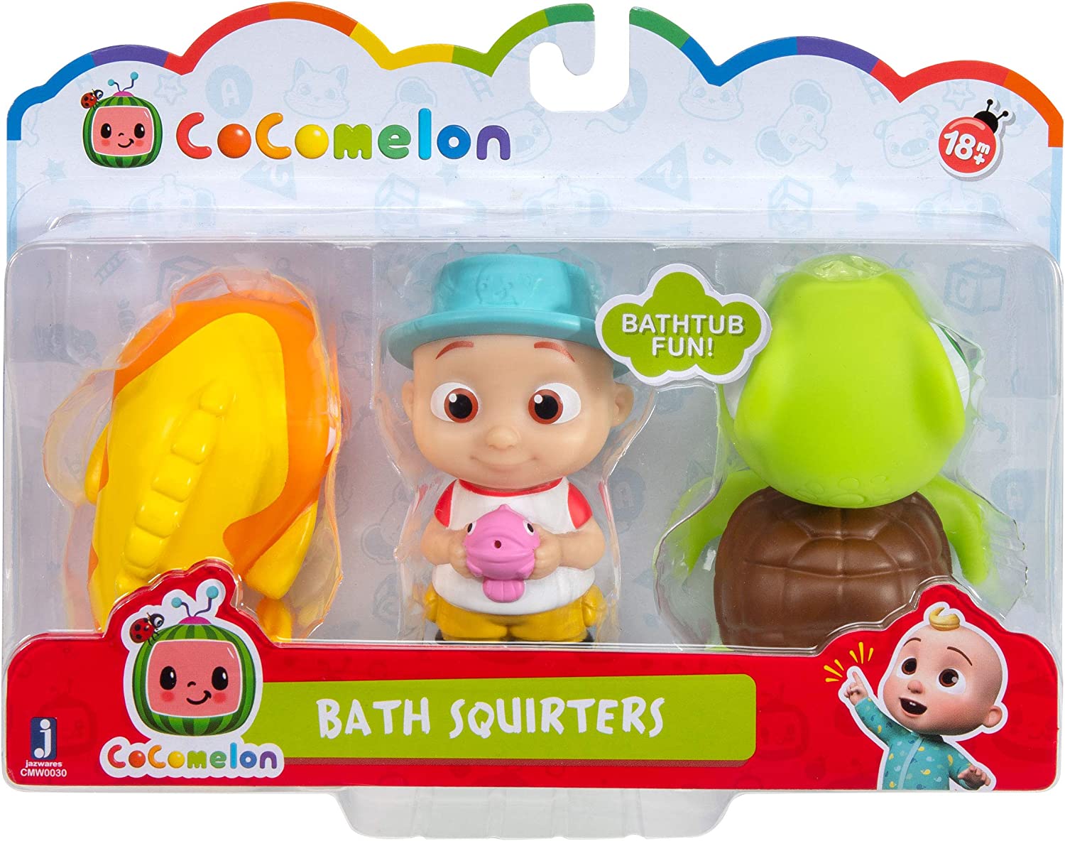Set jucarii de baie Cocomelon, Bath Squirters, CMW0030