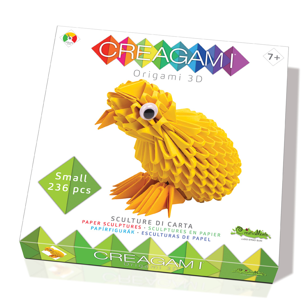 Origami 3D, Pui de gaina, Creagami, 243 piese