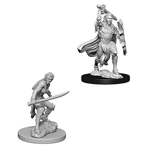 D&D Unpainted Miniatures: Female Elf Fighter