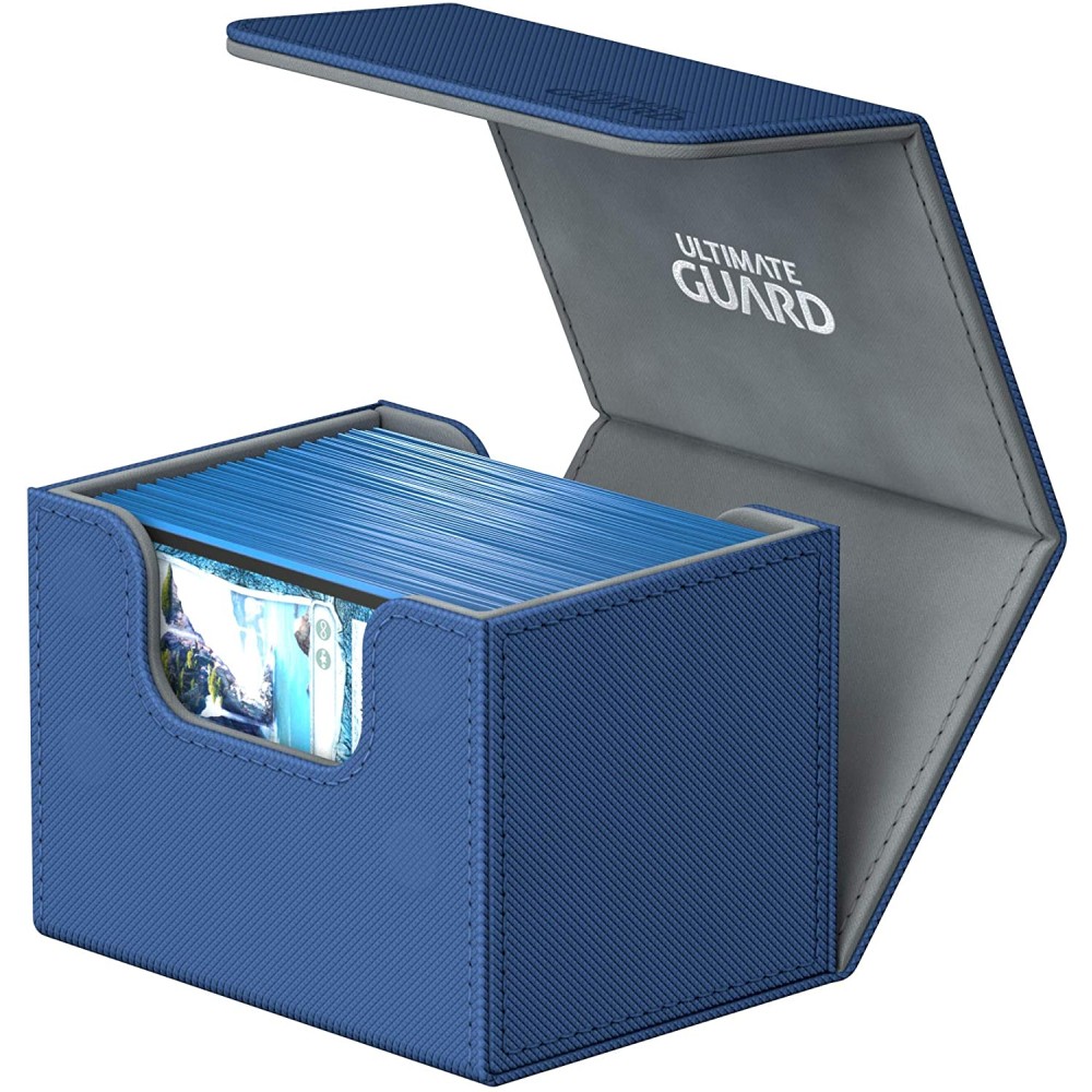 Deck Box Ultimate Guard SideWinder 100+ Standard Size XenoSkin Albastru - imagine 3