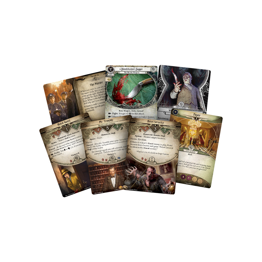 Expansiune Arkham Horror The Card Game Murder at the Excelsior Hotel - imagine 2
