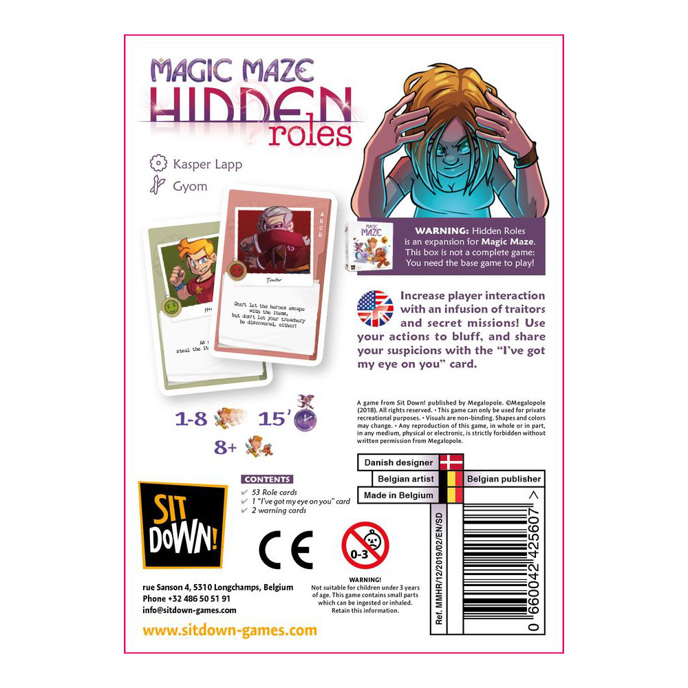 Expansiune Magic Maze Hidden Roles - imagine 2