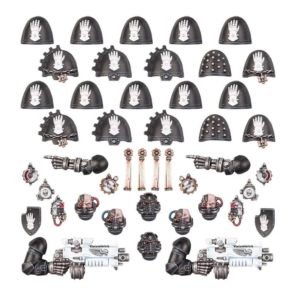 Expansiune Warhammer Citadel Iron Hands Primaris Upgrades and Transfers - imagine 3