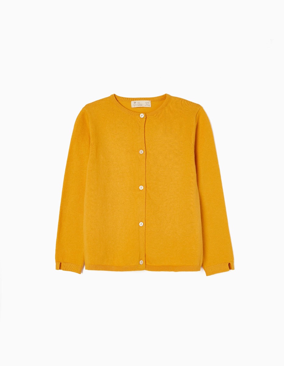 Cardigan galben mustar, Zippy