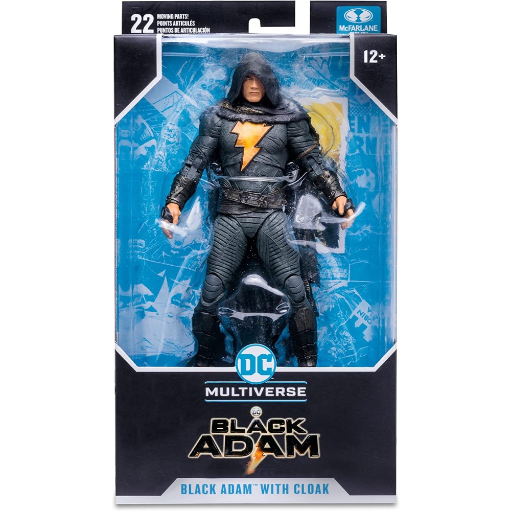 Figurina Articulata DC Black Adam Movie 7in Black Adam with Cloak - imagine 6
