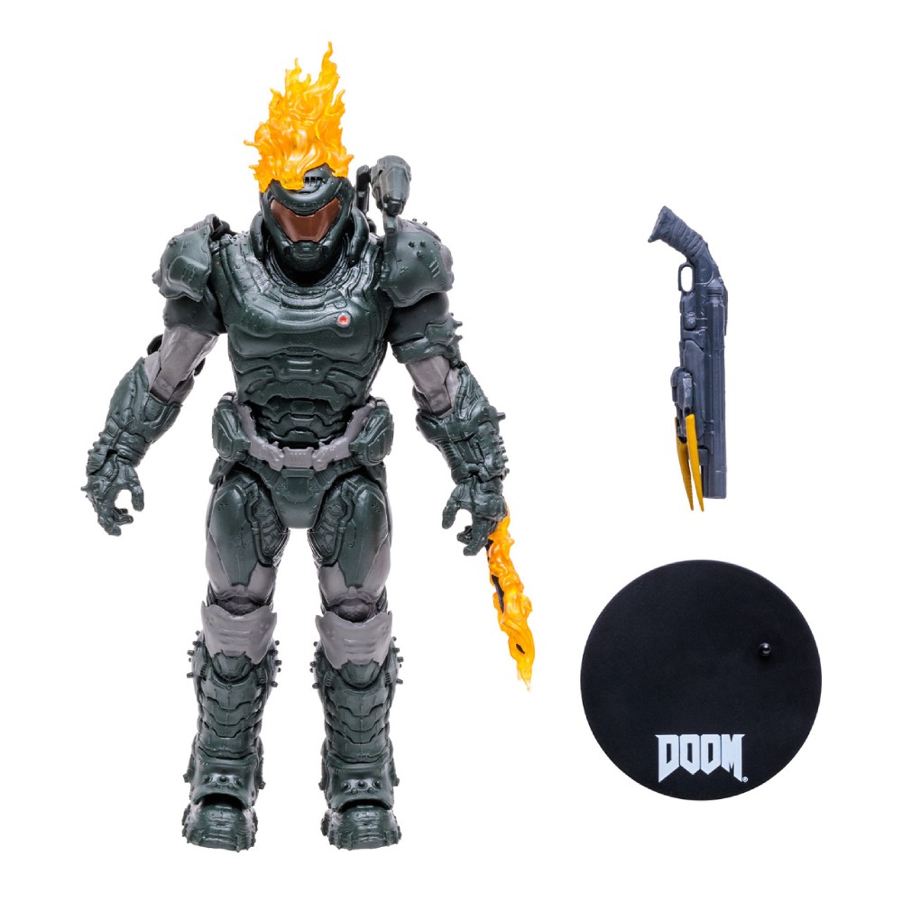 Figurina Articulata Doom 7in Doom Slayer (Ember Skin) - imagine 2