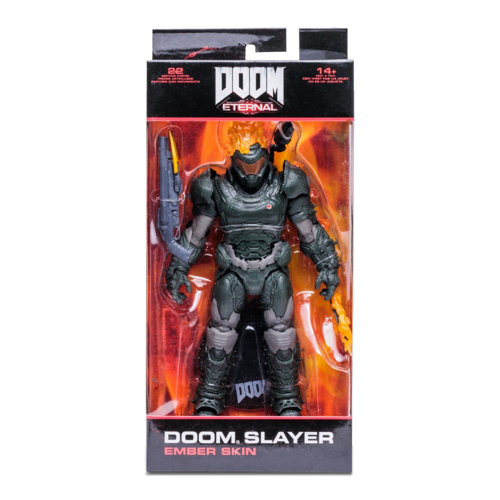 Figurina Articulata Doom 7in Doom Slayer (Ember Skin) - imagine 6