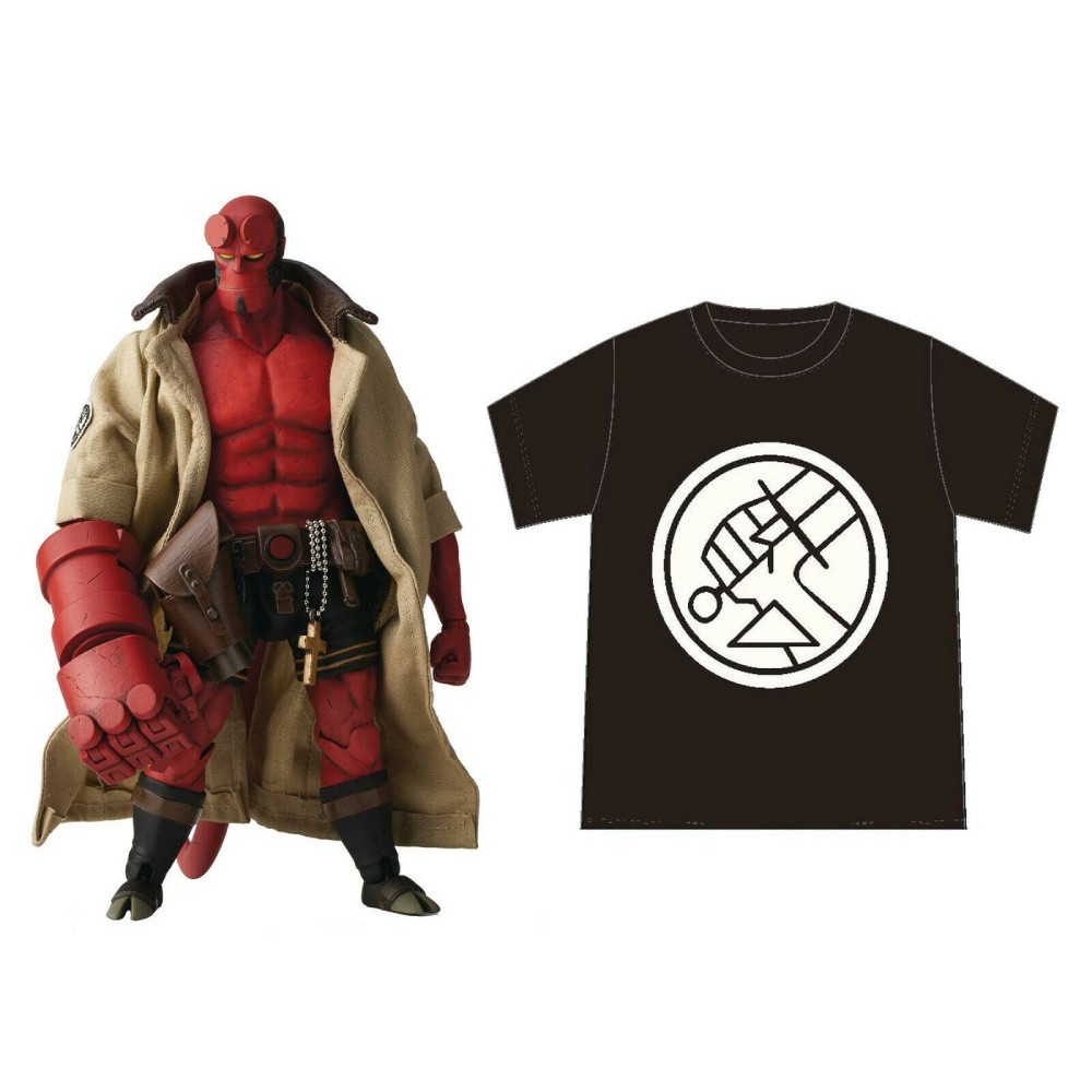 Figurina Articulata Hellboy BPRD Shirt Version Px 1/12 Scale AV - imagine 2